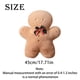 thumbnail image 3 of Cojín decorativo navideño de 45 cm con forma de hombrecito de jengibre, ideal para sala de estar, sofá, alfombra, cama, almohada de jengibre, peluche navideño., 3 of 3