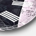 thumbnail image 3 of Designart 'Paris Vintage Collage Ii Traditional Wall Clock, 3 of 4