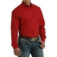 thumbnail image 3 of Cinch Red Geometric Print - Mens Shirt  - Mtw1105729, 3 of 4