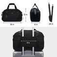thumbnail image 7 of Travel Duffel Bags for Spirit Airlines Personal Item Bag 18x14x8 with Laptop Pocket Shoes Bag Underseat Carry on Business Handbag with Wet Pocket, 30L, 7 of 7