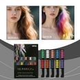 thumbnail image 4 of Festive Fun Hair Chalk Combs, 10 Color Hair Chalk for Girls, Temporary Hair Color Dye, Easy Washable, Skin-Safe Materials, Hairs Color Comb for Christmas Birthday Party Cosplay DIY, 4 of 9