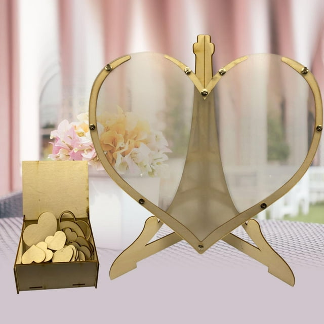 Elodie Heart Drop Box Sign Registry Gift Baby Shower Wedding Guest Book With 80 Hearts