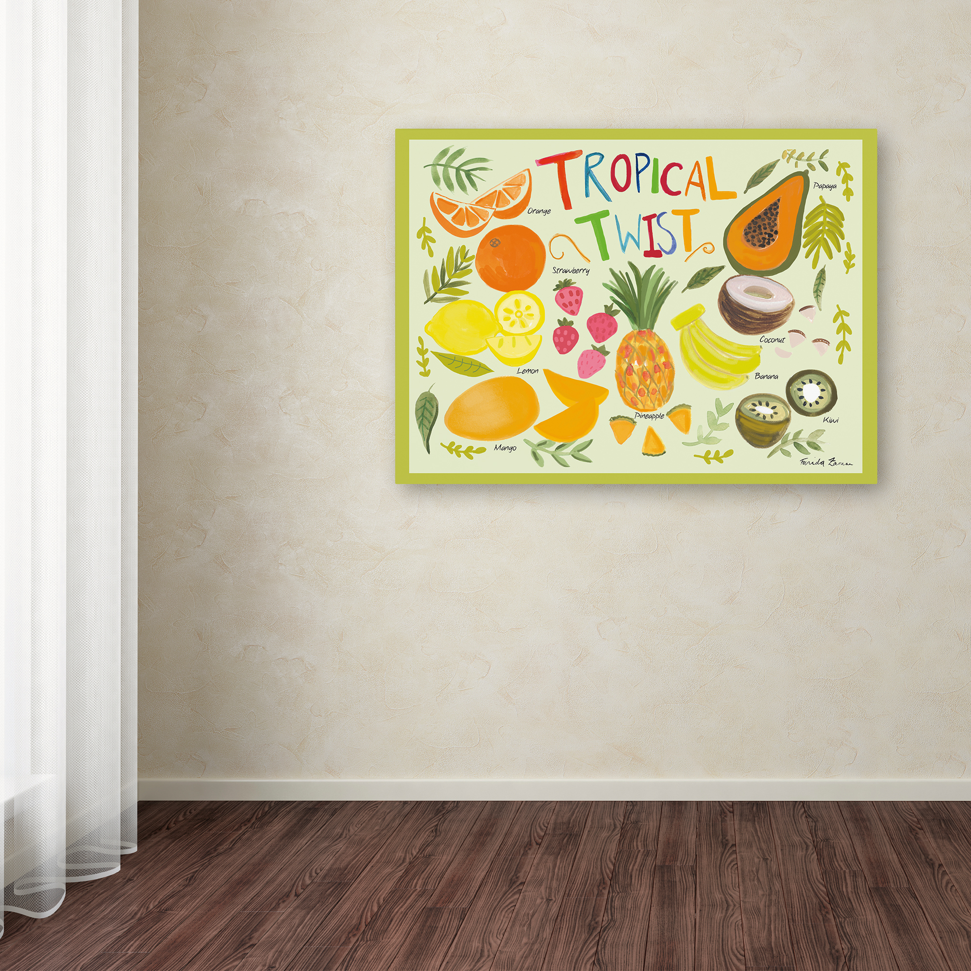 Trademark Fine Art 'Fruity Smoothie II' Canvas Art by Farida Zaman