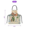 thumbnail image 5 of Hello Winter Vintage Schnauzer Enjoys Snowy Day with Snowman Apron Miniature Schnauzer Dog Lover for Cooking Grilling Baking Painting Gardening - 12019, 5 of 5