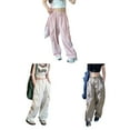 thumbnail image 6 of GYRATEDREAM Girls Cargo Pants Wide Leg Streetwear SweatPants with Pockets Causl Trendy Jogger Trousers 6-14 Years, 6 of 6