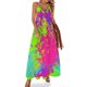 thumbnail image 1 of Vestido sin mangas de neón vestido de verano mujer vestidos para mujer, 1 of 7