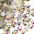 thumbnail image 1 of Jollin 288 piezas de pegamento para fijar cristales con parte trasera plana, diamantes de imitación de cristal, gemas para manualidades, decoración de uñas, ropa, zapatos, 0.252 in (ss30 Crystal AB), 1 of 5