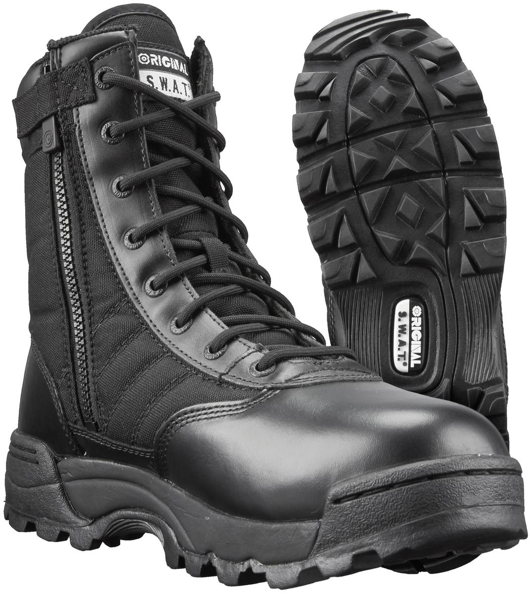 Original SWAT 115211 Womens Classic 9" S-Zip Tactical Boot, Black by Original SWAT