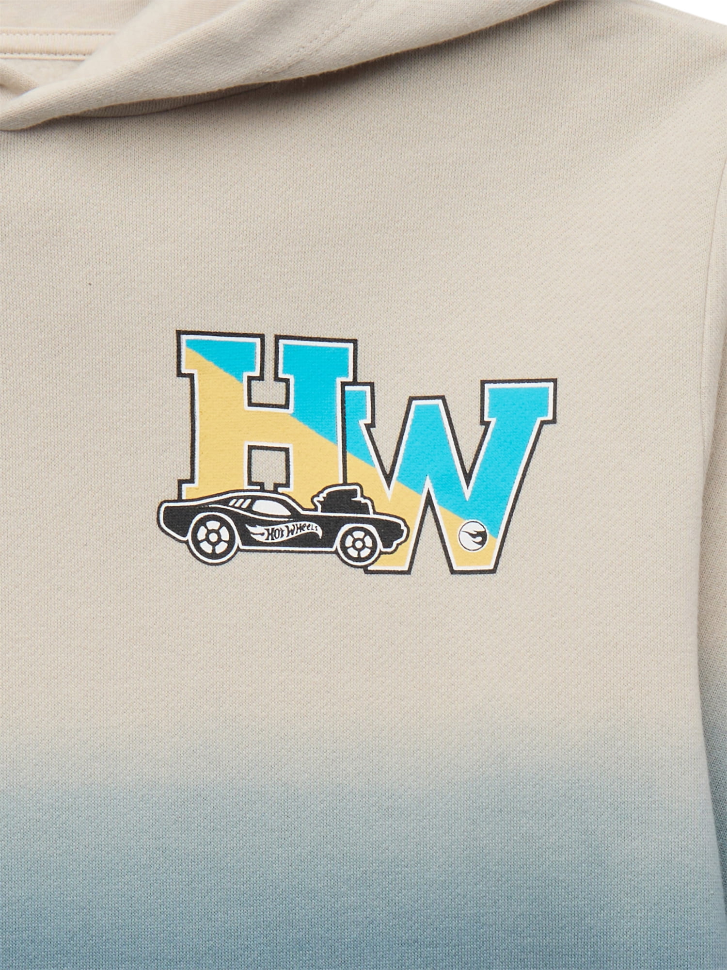 Hot Wheels Boys Dip Dye Graphic Pullover Hoodie, Sizes XS-XXL