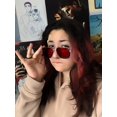 thumbnail image 3 of Gafas de sol AIEYEZO Tony Stark vintage con montura metálica cuadrada, 3 of 7