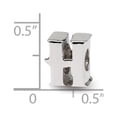 thumbnail image 3 of Initial Letter H Charm .925 Sterling Silver Reflection Beads - QRS468H, 3 of 5