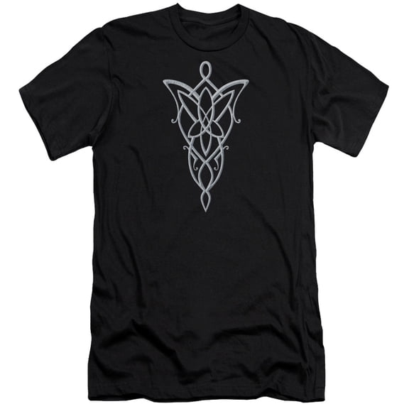 Lord of the Rings Arwen Necklace S/S Adult 30/1 T-Shirt Black