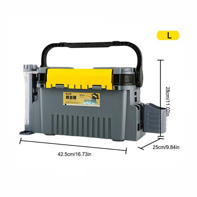 Caja de barril de pesca, señuelos de pesca duraderos, caja de anzuelos para artes de pesca (L gris) Ndcxsfigh Para Estrenar