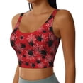 thumbnail image 2 of Pofeuu A Web With A Spider 1 Print Sports Bra for Women Sexy Vest Yoga Running Gym Fitness Crop Bras Tops-Medium, 2 of 8