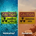 thumbnail image 6 of (2 Pack) Radiation Area OSHA Caution Radiation Sign 10 Inch X 7 Inch Plastic Sign, Weather Resistant, UV Protected for Workplace, Business, and Construction Site, Made in the USA, 6 of 8