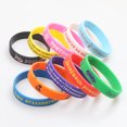 thumbnail image 3 of 1 pulsera de silicona personalizada grabada, pulsera de silicona personalizable con identificación SOS, brazalete personalizado para todos, incluso, 3 of 4