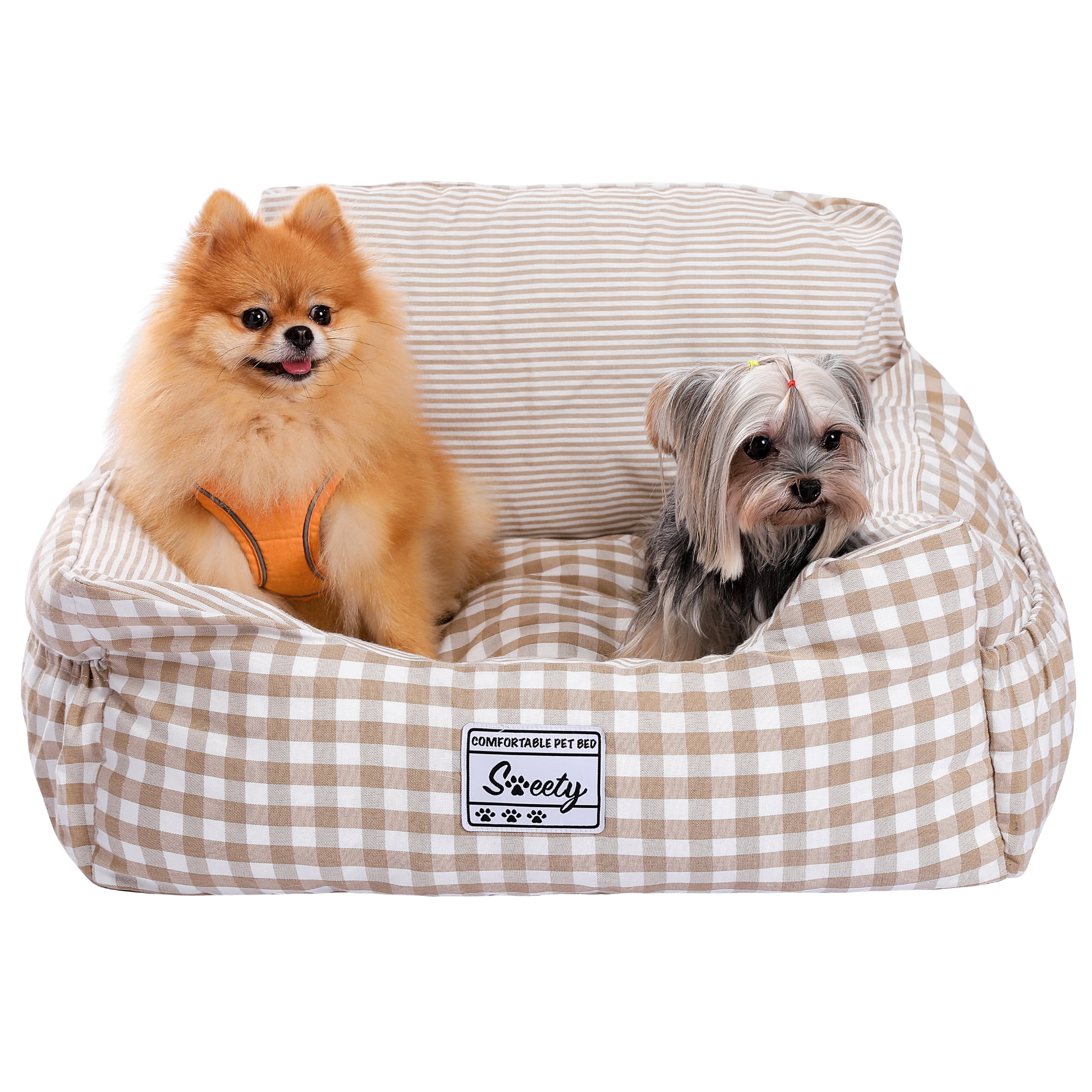 PAWZ Road Pet Booster Seat Dog Car Bed for Medium Dogs up to 55lb,Large