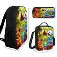 Geometry Game Dash 3 Piece Backpack Set with Lunch Bag Pencil Case ...