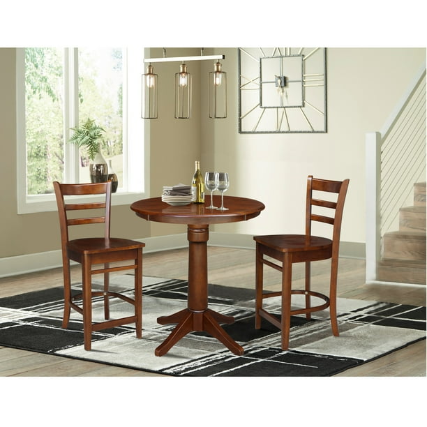 International Concepts Indoor Traditional Round Pedestal Dining Table Brown Com International Concepts Indoor, Round Table International