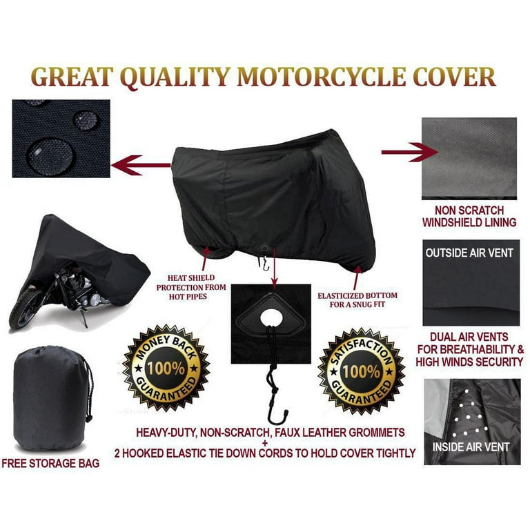 SUPER HEAVY-DUTY BIKE MOTORCYCLE COVER Compatible for Moto