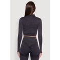 thumbnail image 5 of Womens Seamless Mineral Wash Crop Track Jacket, 5 of 5
