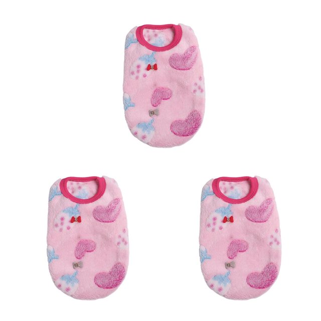 Methold Ropa para mascotas Chaleco de terciopelo coralino Chalecos elásticos para mantener el calor con patrones lindos Ropa Cómoda Suministros de Type1 NO1 Methold CBP186776