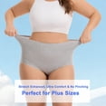 thumbnail image 6 of MecTo Womens Cotton Underwear Plus Size 4 Pack High Waisted Briefs Full Coverage Breathable Ladies Panties, 6 of 6