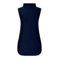 thumbnail image 5 of Clearance under 10$ Sevevn Womens Fashion Casual Solid Color Sleeveless Turtleneck Tee Shirt Blouse T-Shirt Top Family Gifts Dark Blue XXL, 5 of 9