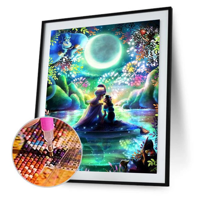 Taladro diamante pintura (DF3883) 5D DIY completo princesa punto de cruz bordado Kit 20X30cm FLhrweasw Nuevo