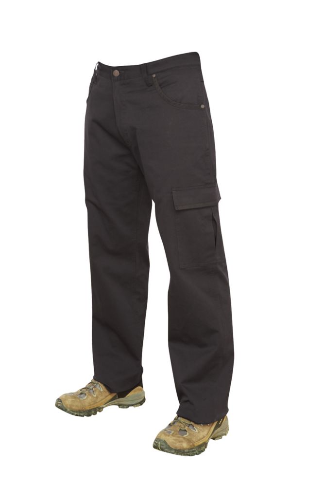 Tough Duck Stretch Twill Cargo Work Pant Black 44W X 32L Walmart Canada