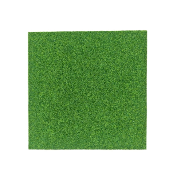 Ruanlalo Artificial Grass Mat Fairy Garden Fake Grass Microlandscape Grass Mat Realistic Greenery Mat for Doll Mansion DIY Crafts Miniature Decoration