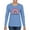 Light Blue, variant on Waymaker Rainbow Inspirational/Christian Womens Graphic Long Sleeve T-Shirt, Navy, Large