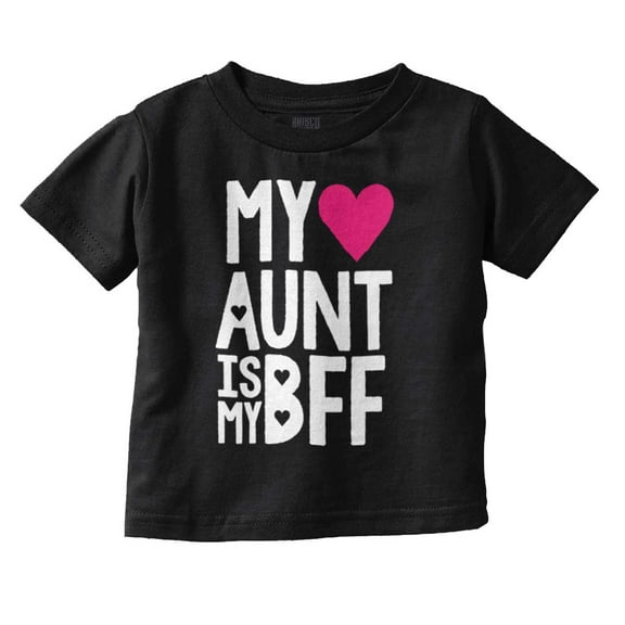 Cute BFF Niece Aunt Best Auntie Ever Youth T Shirt Tee Girls Infant Toddler Brisco Brands 6M