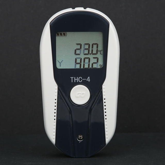 Termómetro higrómetro LCD, THC-4 Mini LCD Digital Temperatura Humedad Medidor Termómetro Higrómetro Rendimiento de gama alta VoborMX herramienta