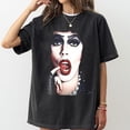 thumbnail image 3 of Tim Curry Memorial T Shirt, Horror Movie Fan Gift, Actor Tribute Tee, Frank-N-Furter Design, 3 of 4