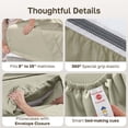thumbnail image 5 of California Design Den Cal King Sheet Set - 100% Organic Cotton Sheets, Crisp Percale, Deep Pockets Cal King Set - Warm Taupe, 5 of 9