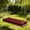 Wine, variant on Yomiee Outdoor Bench Cushion 40x20x5 Inch, Waterproof & Fade-Resistant Patio Furniture Cushions, Tufted Memory Foam Indoor/Outdoor Cushions for Couch Swing with Non-Slip Backing & Strap