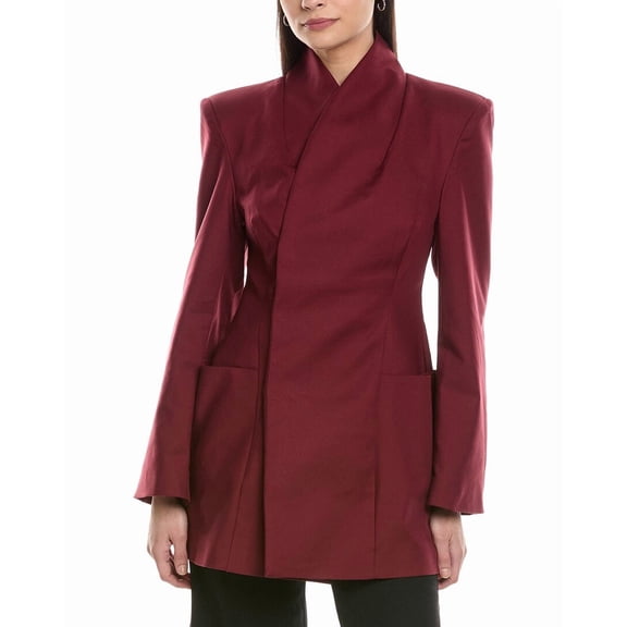 WeWoreWhat womens Hourglass Blazer, 4, Red