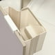thumbnail image 3 of Cubo de basura plegable de montaje en pared blanco, ahorro de espacio, multiusos, alta capacidad de carga, 3 of 7
