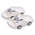 thumbnail image 1 of Boys Cartoon Car Lightweight Non-Slip Open Toe Slides For Toddlers Kids Children, Summer, 1 of 4