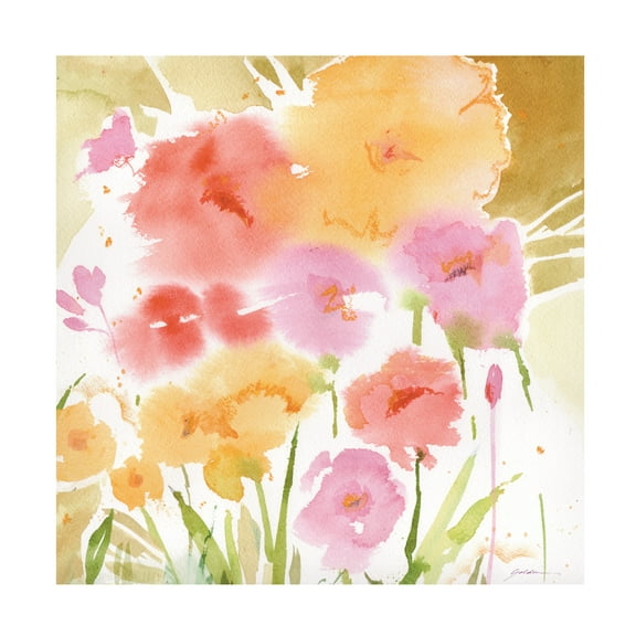 Sheila Golden 'Orange Garden Tones' Canvas Art