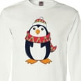 thumbnail image 4 of Inktastic Cuddly Christmas Penguin Long Sleeve T-Shirt, 4 of 5