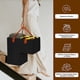 thumbnail image 3 of Organizador Bolsas de almacenamiento para escaleras en forma de L de cestas para escaleras estuches para escaleras (negro) JShteea Libre de BPA, 3 of 7