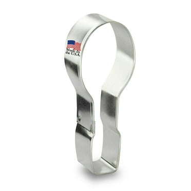 Foose Brand Tennis Racket Cookie Cutter 4 in, Tin Plate Steel, USA Made