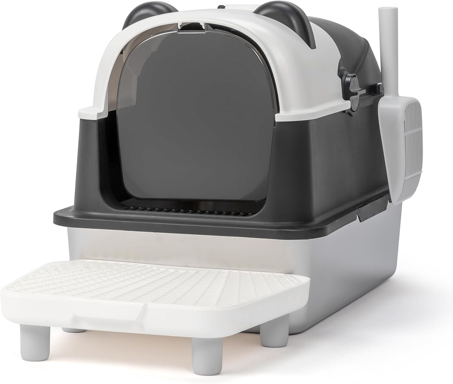 imerelez Extra Large Litter Box with High Sides Anti-Splashing Kitty Litter Box ,Tool-Free Assembly Multi-Cats Household