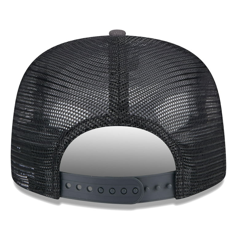 Men's New Era Black/Charcoal Brooklyn Nets Throwback Team Arch