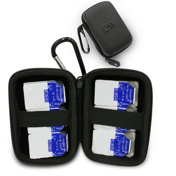 CASEMATIX Travel Case for Contact Lenses Fits 12 Daily Disposable Contacts in a Compact Dual-sided Storage Case - Includes Contact Lens Case Only