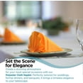 thumbnail image 5 of Leading Linens 10 pc Orange 20"x20" Polyester Cloth Napkins - Premium Washable Soft Durable Elegant Table Linen for Dining Restaurants Weddings Events Rentals Banquets & Parties, 5 of 5