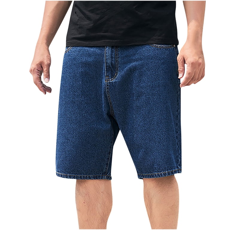 Mifsaly Denim Shorts Men Plus Size Jeans 2026 High Waist Straight