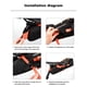 thumbnail image 5 of Bolsa para sillín de bicicleta de 10 litros, alforjas para bicicleta, impermeable, debajo del asiento, bolsa para bicicleta, bolsa trasera, 5 of 9